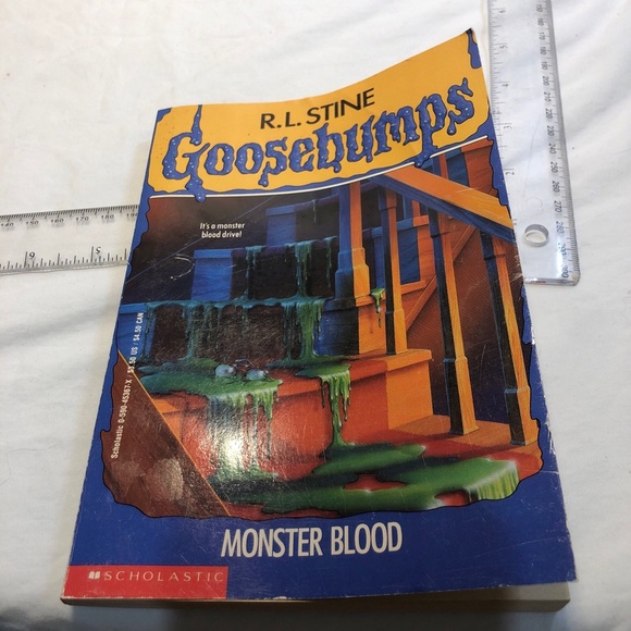 Goosebumps Monster Blood UNNUMBERED 5th Print  2nd Edition Paperback Book 1992 - Picture 10 of 10